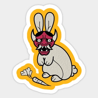 hannya mask bunny Sticker